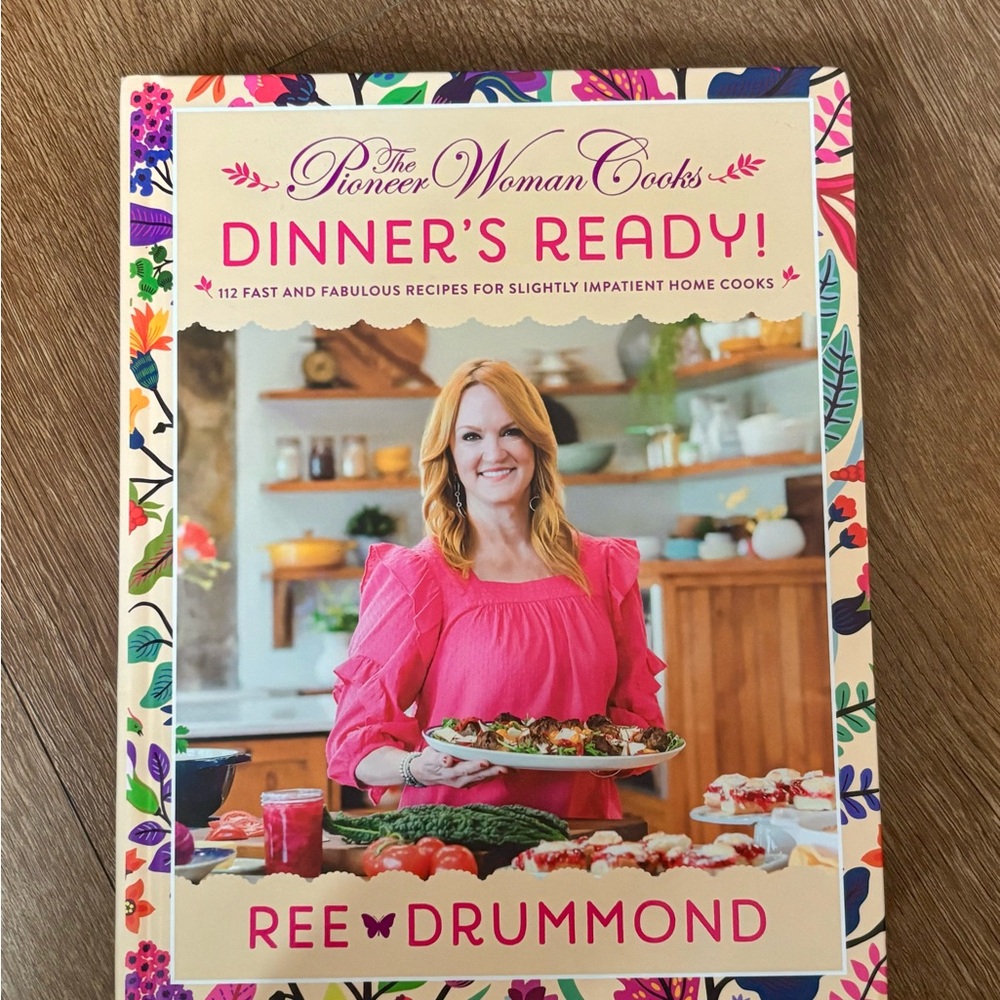 The Pioneer Woman Vibrant Pink and Multicolor Cookbook